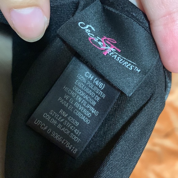 Midi black slip dress - Picture 4 of 4